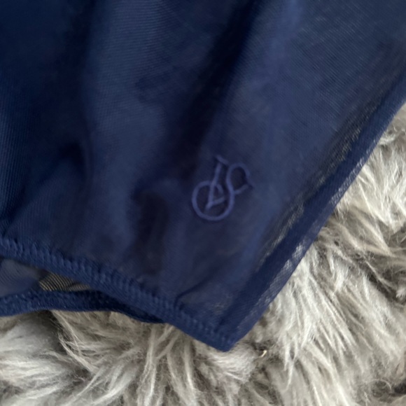 Victoria Secret Sheer Navy Body Suit - Picture 2 of 3